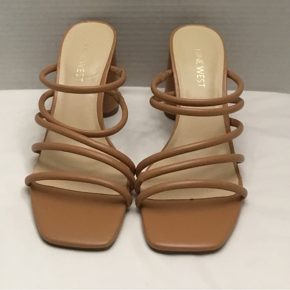 Nine West Tan Strappy Sandals